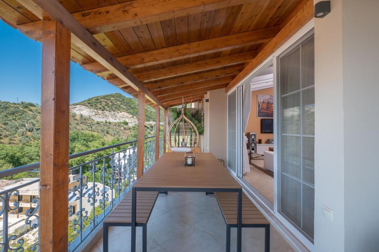 Panoramic View!Penthouse 120Qm Of Sea & Mountain Villa Loutra Edipsou  Bagian luar foto